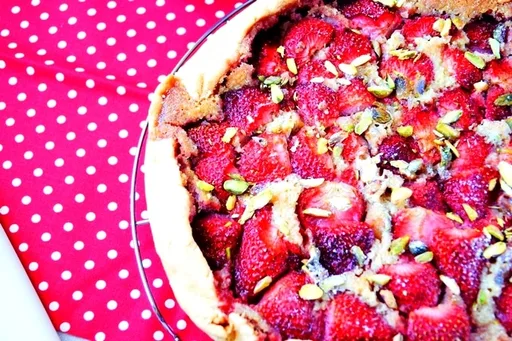 Tarte rustique aux fraises