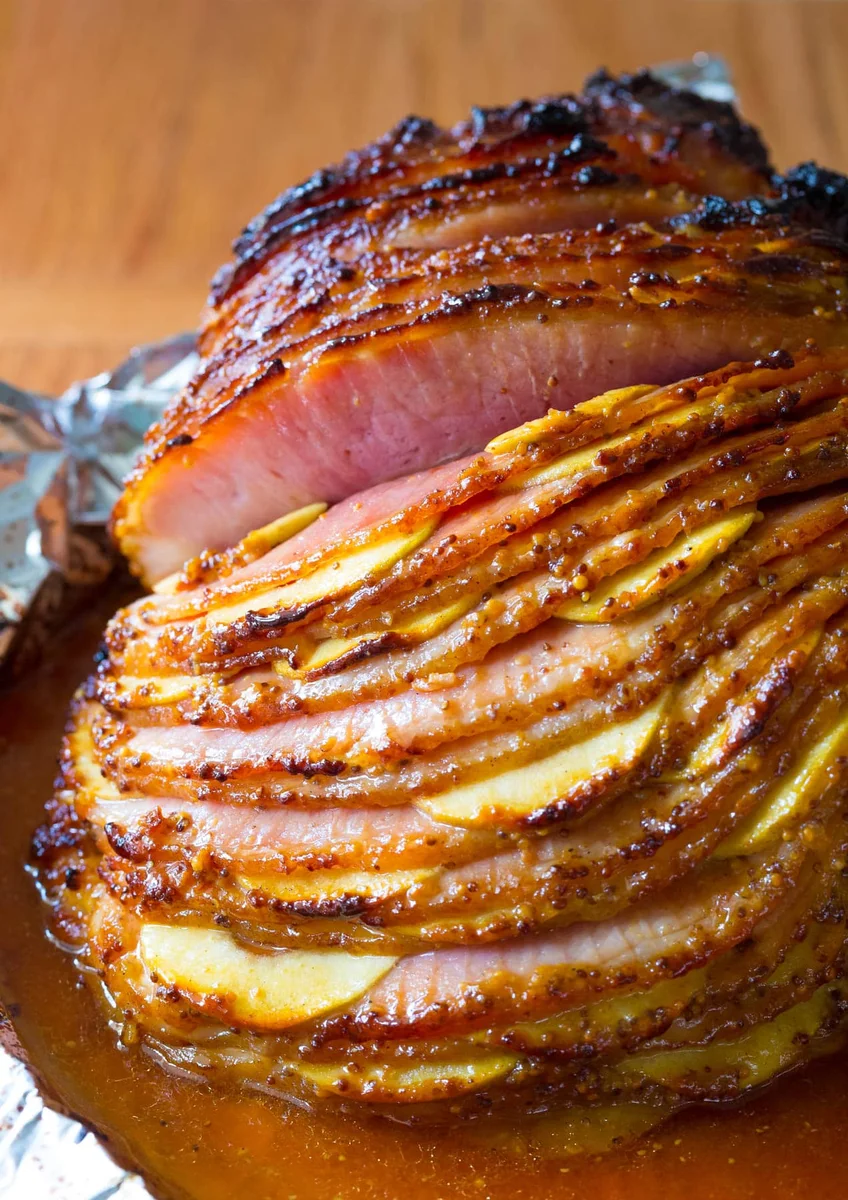 Baked Ham Recipe with Apples