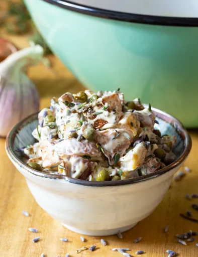 Receta de ensalada de patata roja