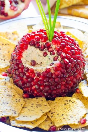 Cheese Ball Recipe with Pomegranate