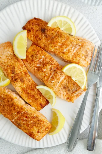 Salmón en freidora de aire