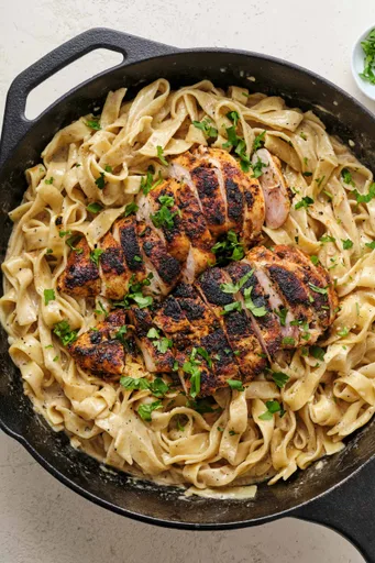 Pollo Alfredo cajún