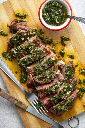 Bistec con chimichurri