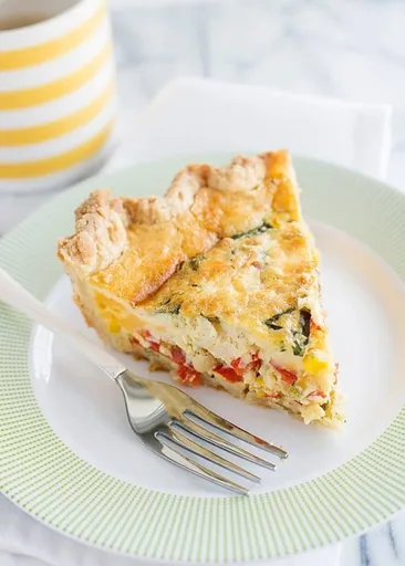 Quiche de maíz y beicon