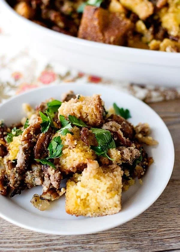 Cornbread, Sausage, and Pecan Stuffing