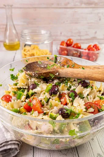 Ensalada de pasta griega