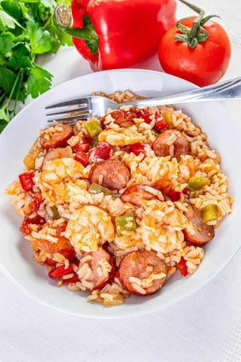 Jambalaya saludable