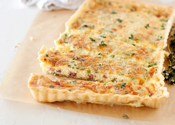 Pancetta And Chive Quiche
