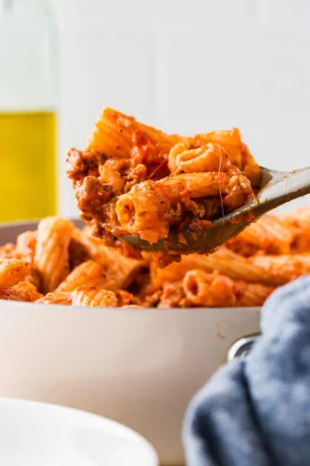 La mejor receta de rigatoni