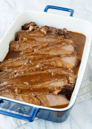 Slow Cooker Sweet and Sour Brisket