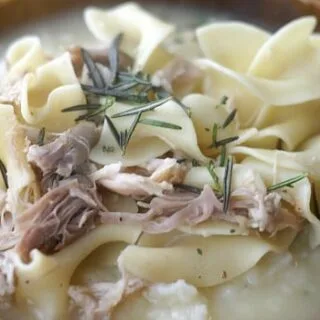 Turkey and Noodles w/ Garlic & Herb Mashed Potatoes