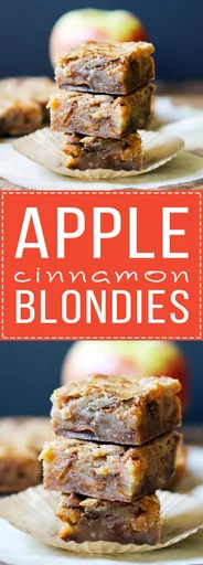 Apple Cinnamon Blondies