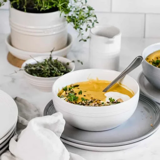 Creamy Pumpkin Lentil Soup