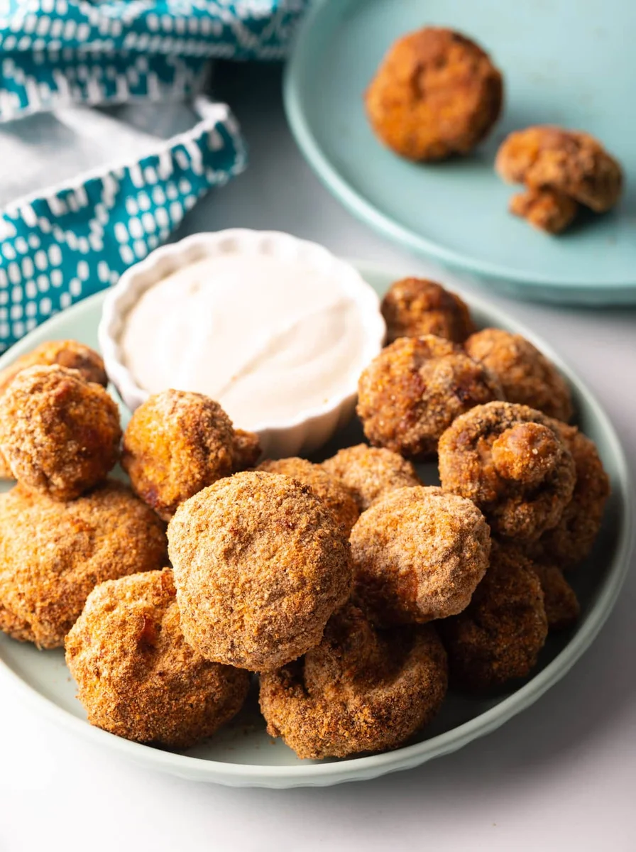 Air Fryer Fried Mushrooms