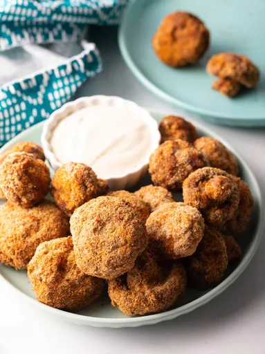 Air Fryer Fried Mushrooms