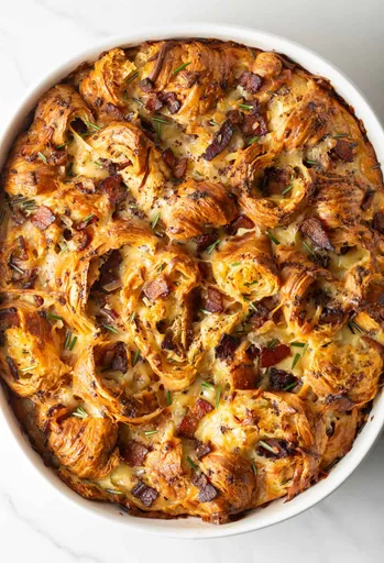 Croissant Breakfast Casserole
