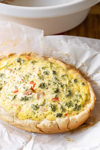 Quiche en olla de cocción lenta