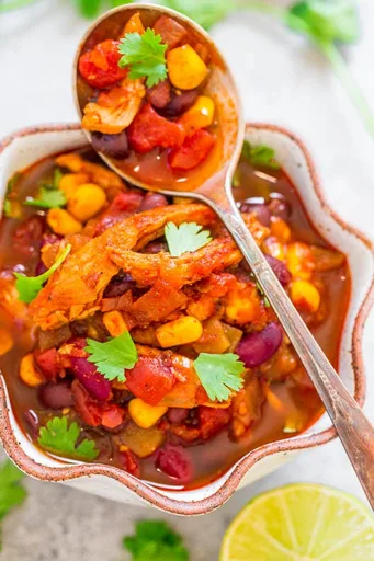 Sopa fácil de enchilada de pollo en 30 minutos