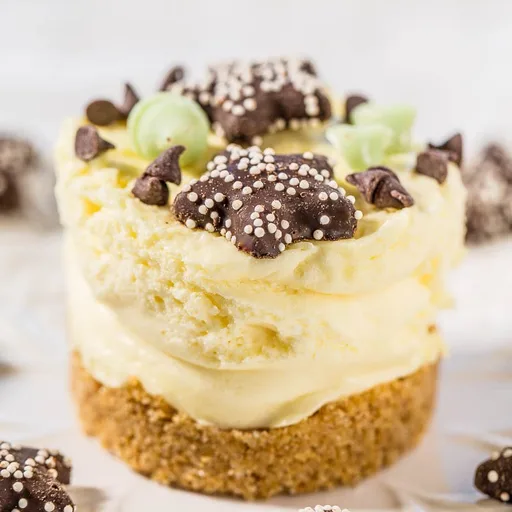 Mini tartas de queso fáciles sin horno