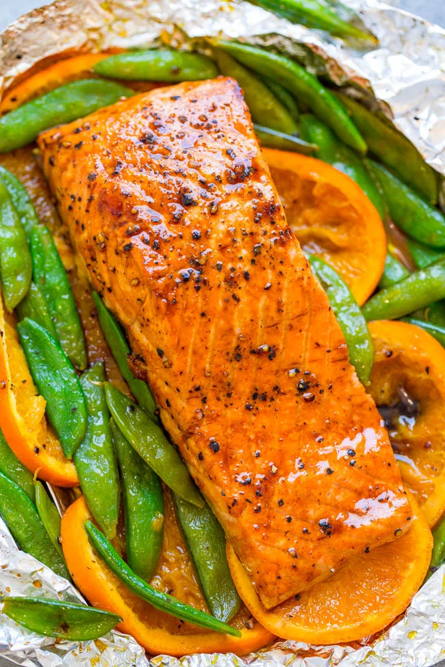Foil Pack Molasses Orange Salmon