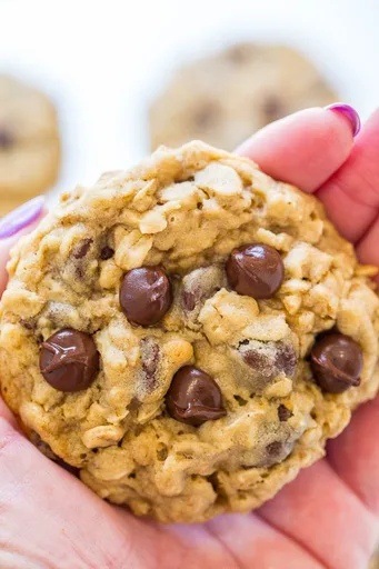 No-Chill Oatmeal Chocolate Chip Cookies