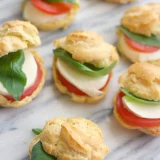 Caprese Profiteroles