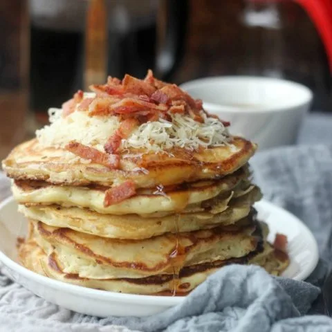 Savory Bacon Cheddar Pancakes