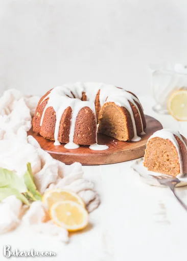 Bizcocho de limón vegano y sin gluten