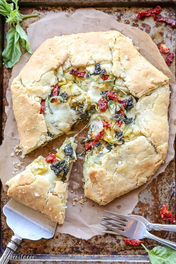 Galette méditerranéenne aux épinards et à l’artichaut