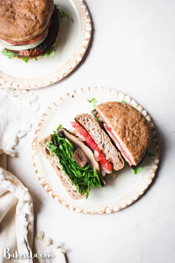 Vegan Grilled Portobello Burgers