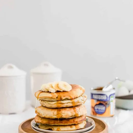 Tortitas fáciles de plátano y caramelo