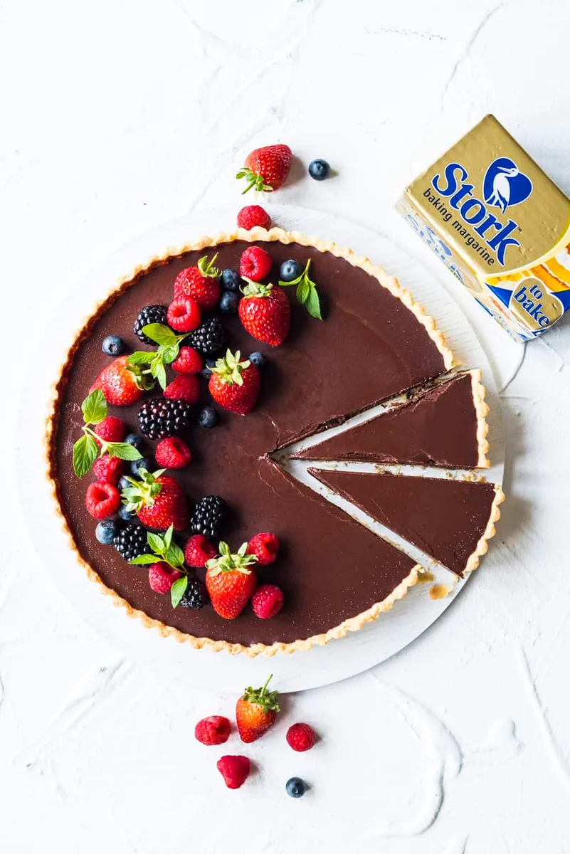 Easy Chocolate Ganache Tart
