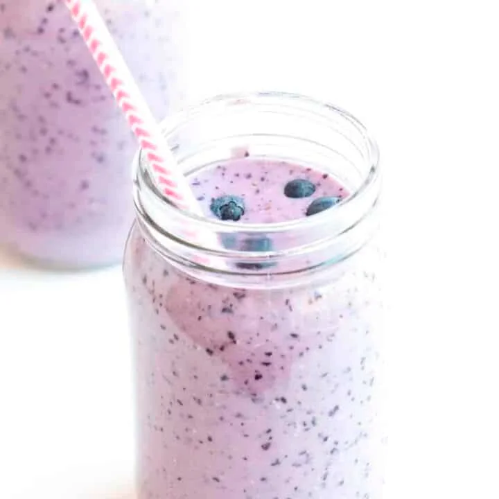 Blueberry Oat Milk Smoothie