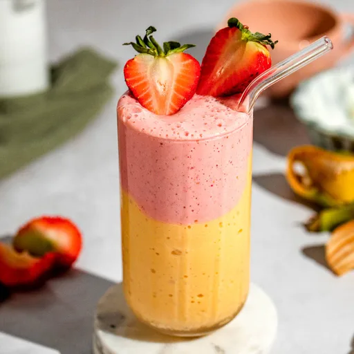 Batido de Mango y Fresa