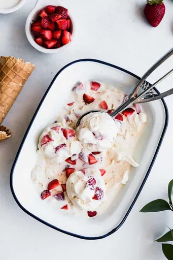Helado de tarta de queso