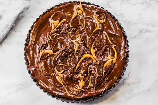 Vegan Peanut Butter Chocolate Tart