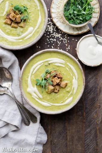 Vegan Broccoli Quinoa Soup