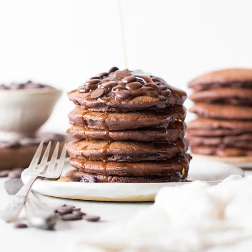Gluten-Free Vegan Double Chocolate Pancakes