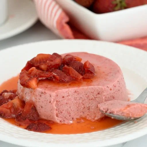 Receta de Panna Cotta de fresa