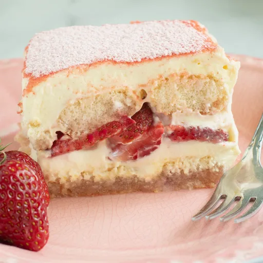 Receta de tiramisú de fresa
