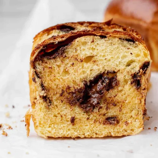 Brioche con pepitas de chocolate