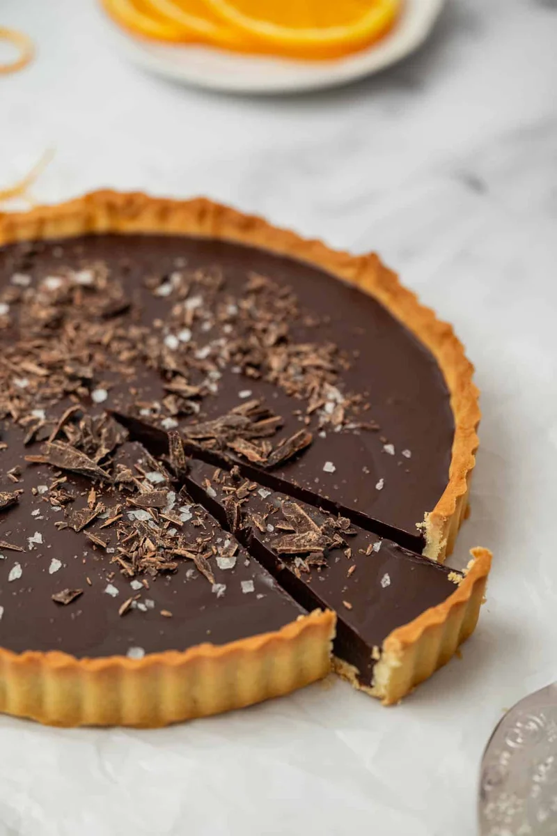 Chocolate Orange Ganache Tart