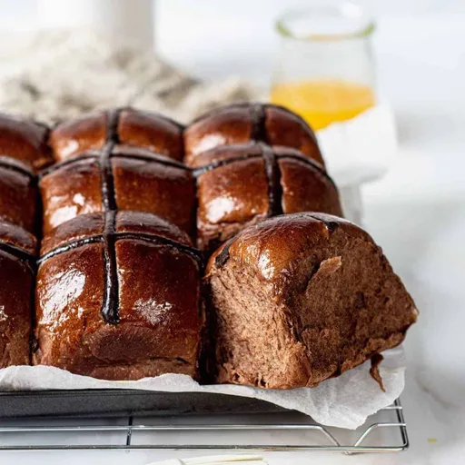Orange Chocolate Hot Cross Buns