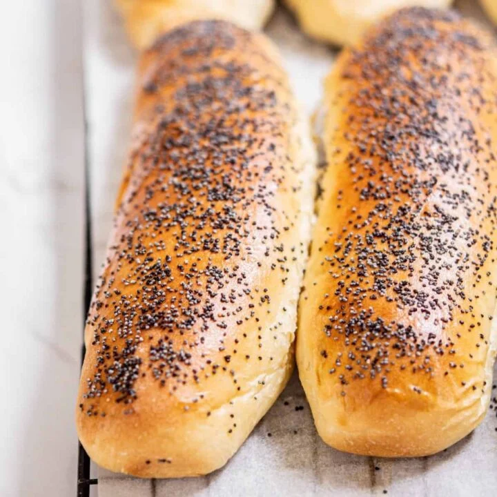 Poppy Seed Hot Dog Buns Recipe