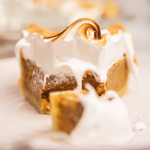 Tarta de calabaza con merengue