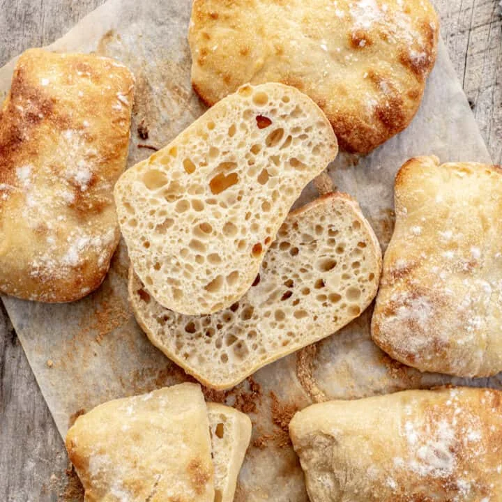 Sourdough Ciabatta Sandwich Rolls
