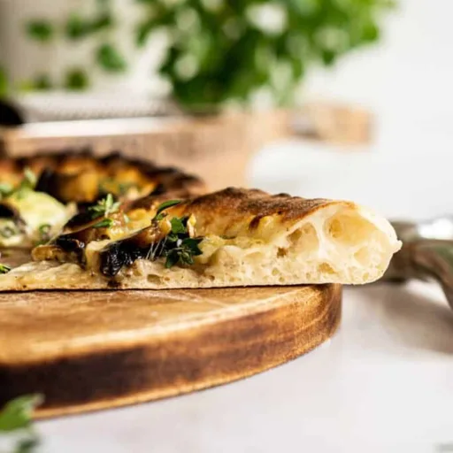 Receta de masa de pizza de masa madre sin levadura