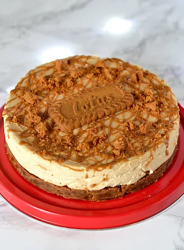 Tarta de queso Biscoff