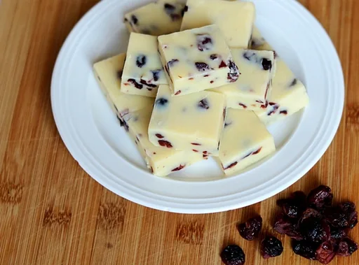 Slow Cooker White Chocolate & Cranberry Fudge