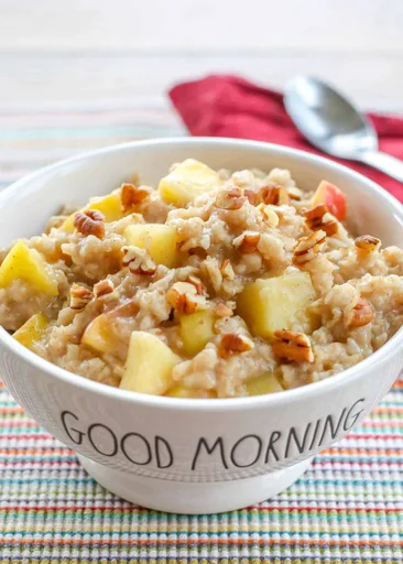 Avena con manzana y canela